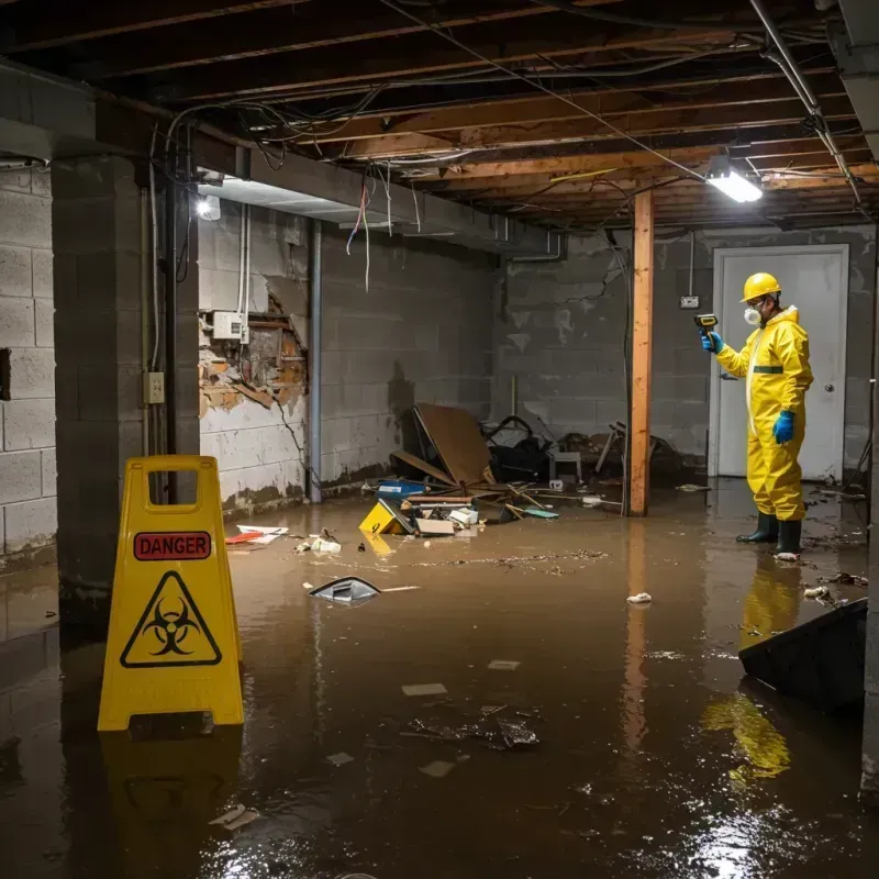 Flooded Basement Electrical Hazard in West Nyack, NY Property